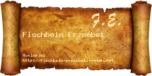 Fischbein Erzsébet névjegykártya